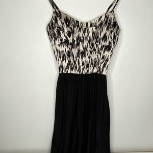 Bec & Em Black & White Silk Party Dress Size XS